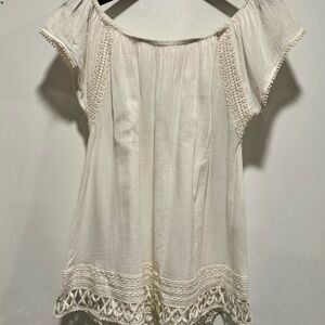Victoria's Secret Cream Off the Shoulder Cover-up Dress